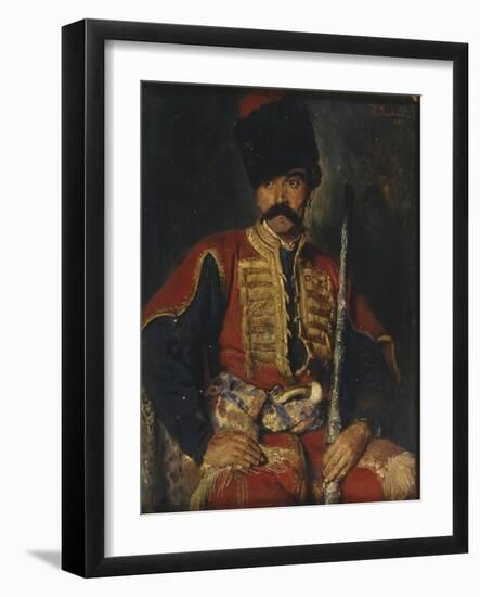 A Zaporozhian Cossack, 1884-Konstantin Yegorovich Makovsky-Framed Giclee Print