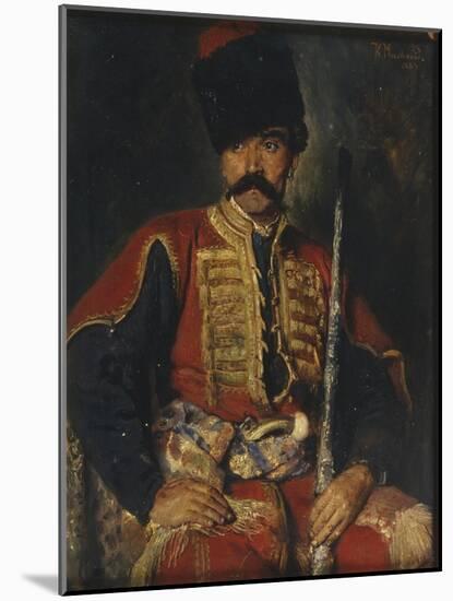 A Zaporozhian Cossack, 1884-Konstantin Yegorovich Makovsky-Mounted Giclee Print