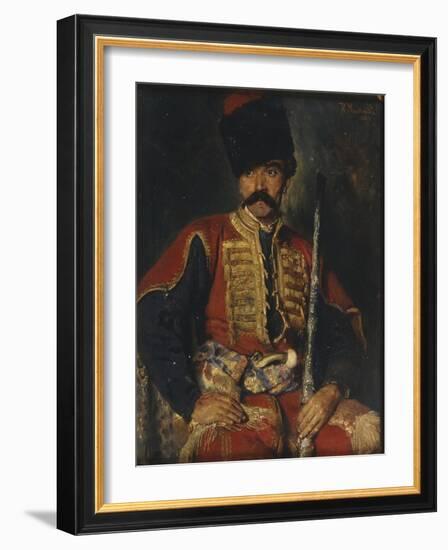 A Zaporozhian Cossack, 1884-Konstantin Yegorovich Makovsky-Framed Giclee Print