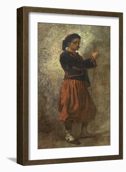 A Zouave, 1856-62-Thomas Couture-Framed Giclee Print