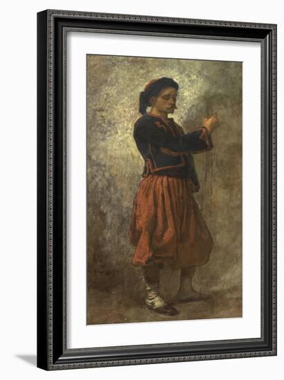 A Zouave, 1856-62-Thomas Couture-Framed Giclee Print