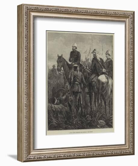 A Zulu Guide Listening for Sounds of the Enemy-null-Framed Giclee Print