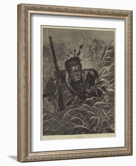 A Zulu Scout-Richard Caton Woodville II-Framed Giclee Print