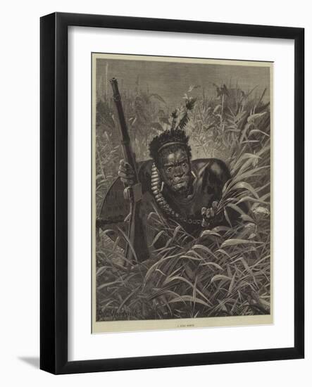 A Zulu Scout-Richard Caton Woodville II-Framed Giclee Print