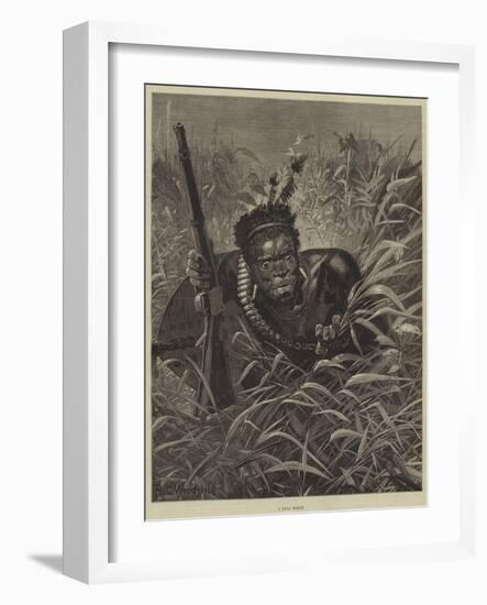 A Zulu Scout-Richard Caton Woodville II-Framed Giclee Print