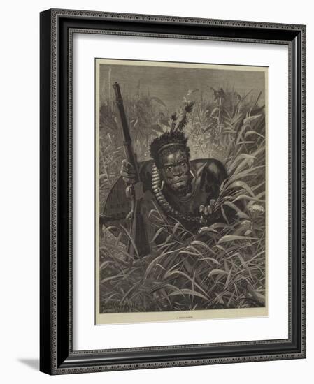 A Zulu Scout-Richard Caton Woodville II-Framed Giclee Print