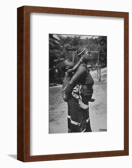 A Zulu woman and child, 1902-Unknown-Framed Photographic Print