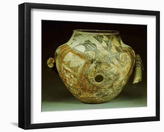 A Zuni Acoma Polychrome Fetish Bowl-null-Framed Giclee Print