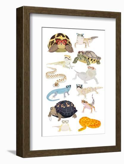 A1 Reptiles in Glasses-Hanna Melin-Framed Photographic Print