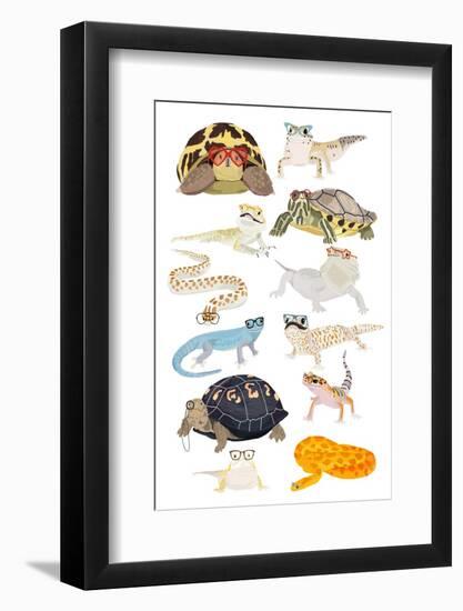 A1 Reptiles in Glasses-Hanna Melin-Framed Photographic Print