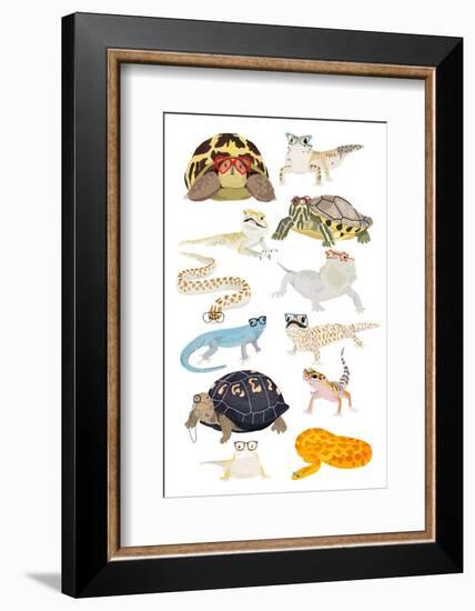 A1 Reptiles in Glasses-Hanna Melin-Framed Photographic Print