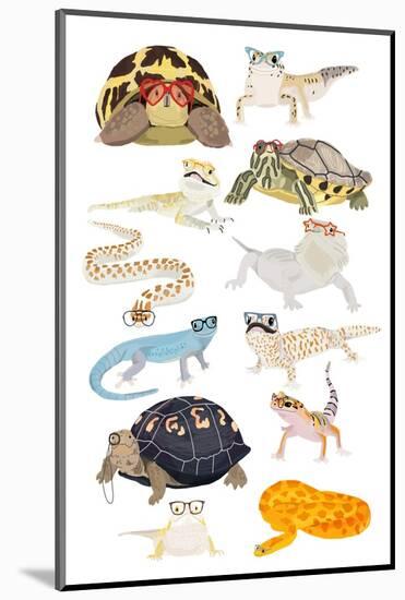 A1 Reptiles in Glasses-Hanna Melin-Mounted Photographic Print
