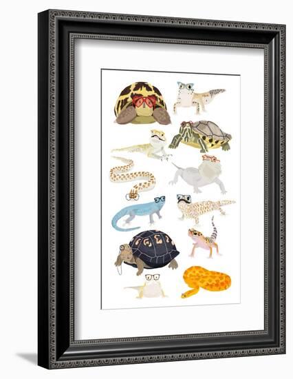 A1 Reptiles in Glasses-Hanna Melin-Framed Photographic Print