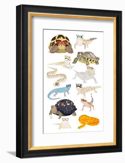 A1 Reptiles in Glasses-Hanna Melin-Framed Photographic Print