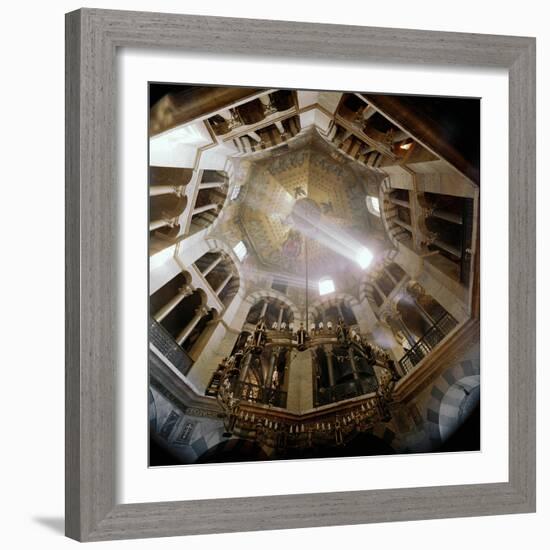 Aachen Cathedral, an Octagonal Basilica Built Shortly Before 800 by Charlemagne-null-Framed Giclee Print