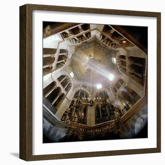 Aachen Cathedral, an Octagonal Basilica Built Shortly Before 800 by Charlemagne-null-Framed Giclee Print