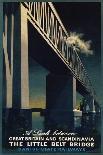The Little Belt Bridge Poster-Aage Rasmussen-Framed Premier Image Canvas