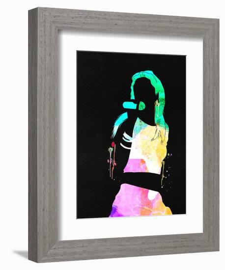 Aaliyah Watercolor-Lana Feldman-Framed Premium Giclee Print