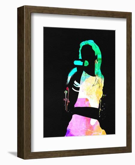 Aaliyah Watercolor-Lana Feldman-Framed Premium Giclee Print