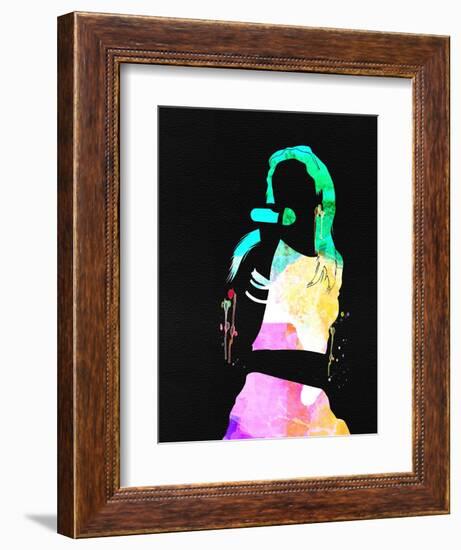 Aaliyah Watercolor-Lana Feldman-Framed Premium Giclee Print