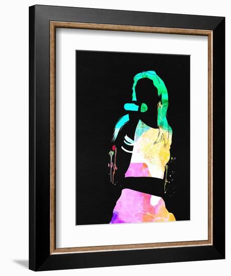 Aaliyah Watercolor-Lana Feldman-Framed Premium Giclee Print