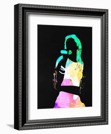 Aaliyah Watercolor-Lana Feldman-Framed Premium Giclee Print