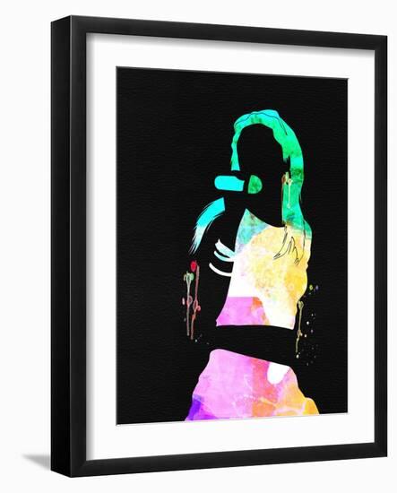 Aaliyah Watercolor-Lana Feldman-Framed Art Print