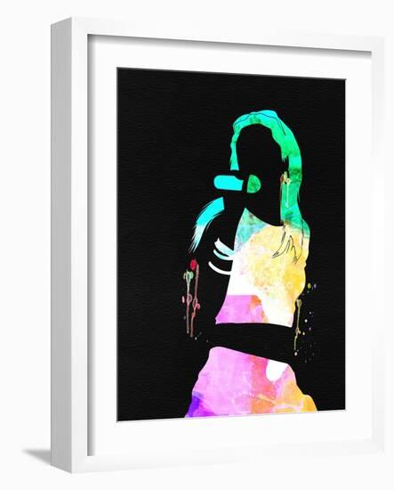 Aaliyah Watercolor-Lana Feldman-Framed Art Print