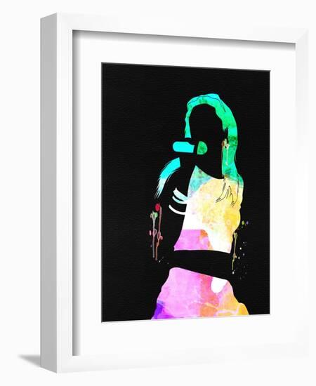 Aaliyah Watercolor-Lana Feldman-Framed Art Print