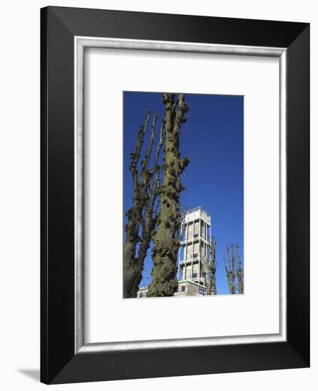 Aarhus, town hall tower by Arne Jacobsen - European cultural capital in 2017-Gianna Schade-Framed Photographic Print