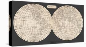 Map of the World, 1812 (chalkboard)-Aaron Arrowsmith-Art Print