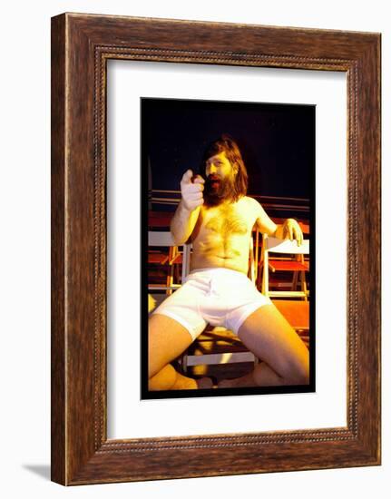 Aaron Barschak at His Edinburgh Fringe Venue July 2003-null-Framed Photographic Print