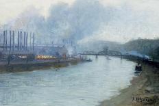 Industrial Scene, Pittsburgh-Aaron Henry Gorson-Mounted Giclee Print