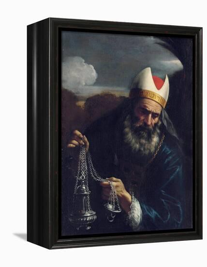 Aaron, High Priest of the Israelites, Holding a Censer-Pier Francesco Mola-Framed Premier Image Canvas