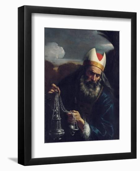 Aaron, High Priest of the Israelites, Holding a Censer-Pier Francesco Mola-Framed Giclee Print