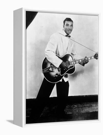 Aaron Thibeaux Walker Dit T-Bone Walker (1910-1975) Blues Guitarist, 40'S-null-Framed Stretched Canvas