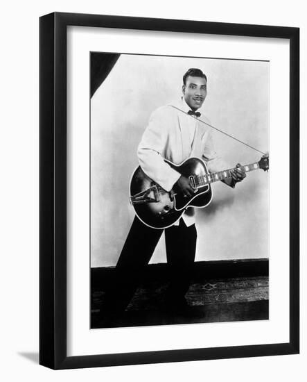 Aaron Thibeaux Walker Dit T-Bone Walker (1910-1975) Blues Guitarist, 40'S-null-Framed Photo