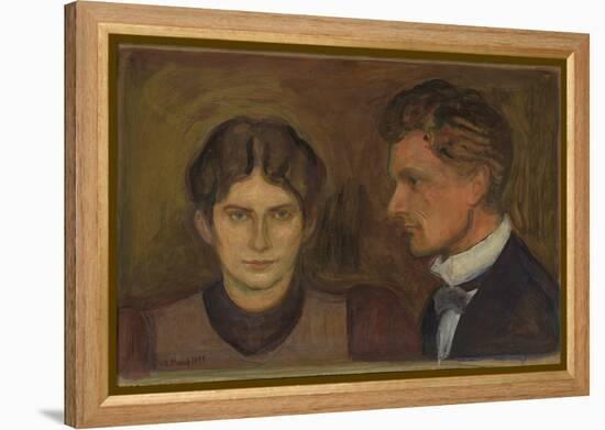 Aase and Harald Norregaard, 1899 (Oil on Board)-Edvard Munch-Framed Premier Image Canvas