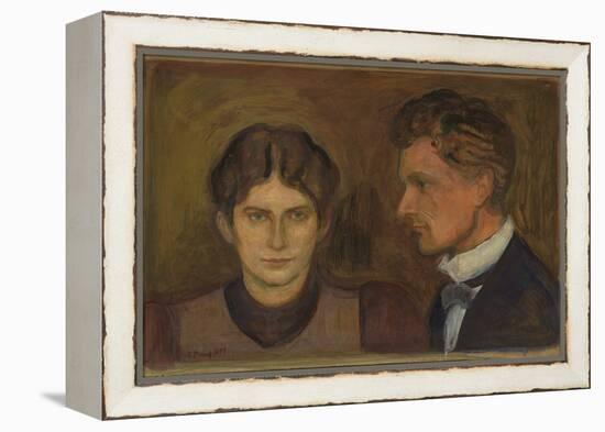 Aase and Harald Norregaard, 1899 (Oil on Board)-Edvard Munch-Framed Premier Image Canvas