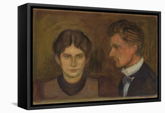 Aase and Harald Norregaard, 1899 (Oil on Board)-Edvard Munch-Framed Premier Image Canvas