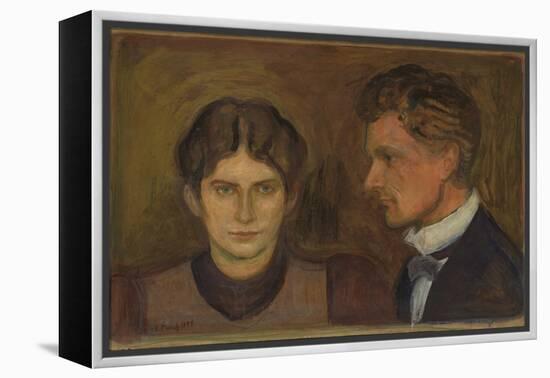 Aase and Harald Norregaard, 1899 (Oil on Board)-Edvard Munch-Framed Premier Image Canvas