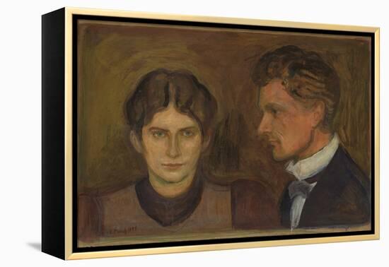 Aase and Harald Norregaard, 1899 (Oil on Board)-Edvard Munch-Framed Premier Image Canvas