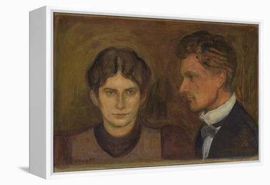 Aase and Harald Norregaard, 1899 (Oil on Board)-Edvard Munch-Framed Premier Image Canvas