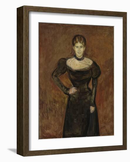 Aase Norregaard, 1899 (Oil on Canvas)-Edvard Munch-Framed Giclee Print