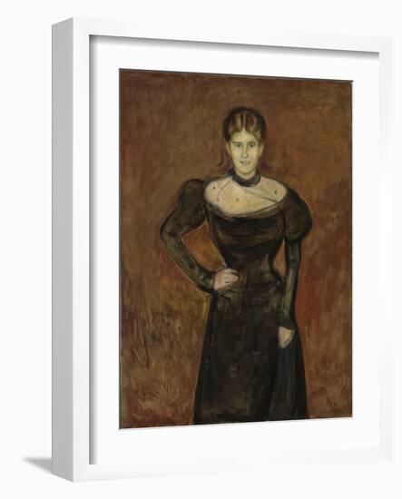 Aase Norregaard, 1899 (Oil on Canvas)-Edvard Munch-Framed Giclee Print