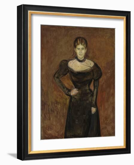 Aase Norregaard, 1899 (Oil on Canvas)-Edvard Munch-Framed Giclee Print