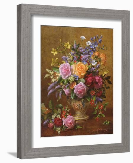 AB/241/2 A Colourful Bunch-Albert Williams-Framed Giclee Print