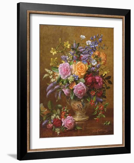 AB/241/2 A Colourful Bunch-Albert Williams-Framed Giclee Print