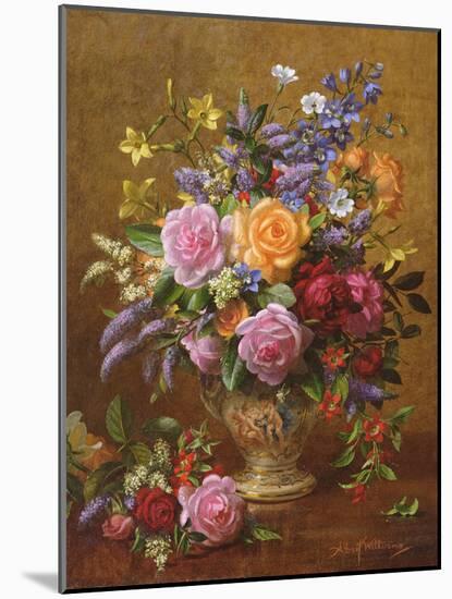 AB/241/2 A Colourful Bunch-Albert Williams-Mounted Giclee Print