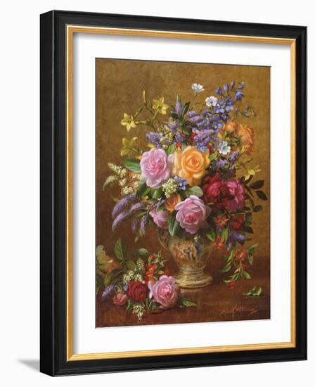 AB/241/2 A Colourful Bunch-Albert Williams-Framed Giclee Print